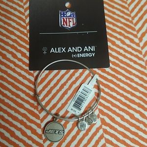 Silver New York Jets Bracelet Alex and Ani NWT